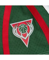 Mitchell & Ness Men's White Milwaukee Bucks 2013/14 Swingman Shorts