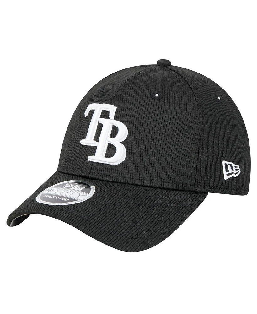 New Era Men's Black Tampa Bay Rays Pivot 9FORTY Adjustable Hat