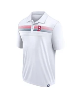 Fanatics Men's White Boston Red Sox Big Tall Victory For Us Interlock Polo Shirt