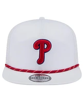 New Era Men's White Philadelphia Phillies Perforated Golfer Snapback Hat