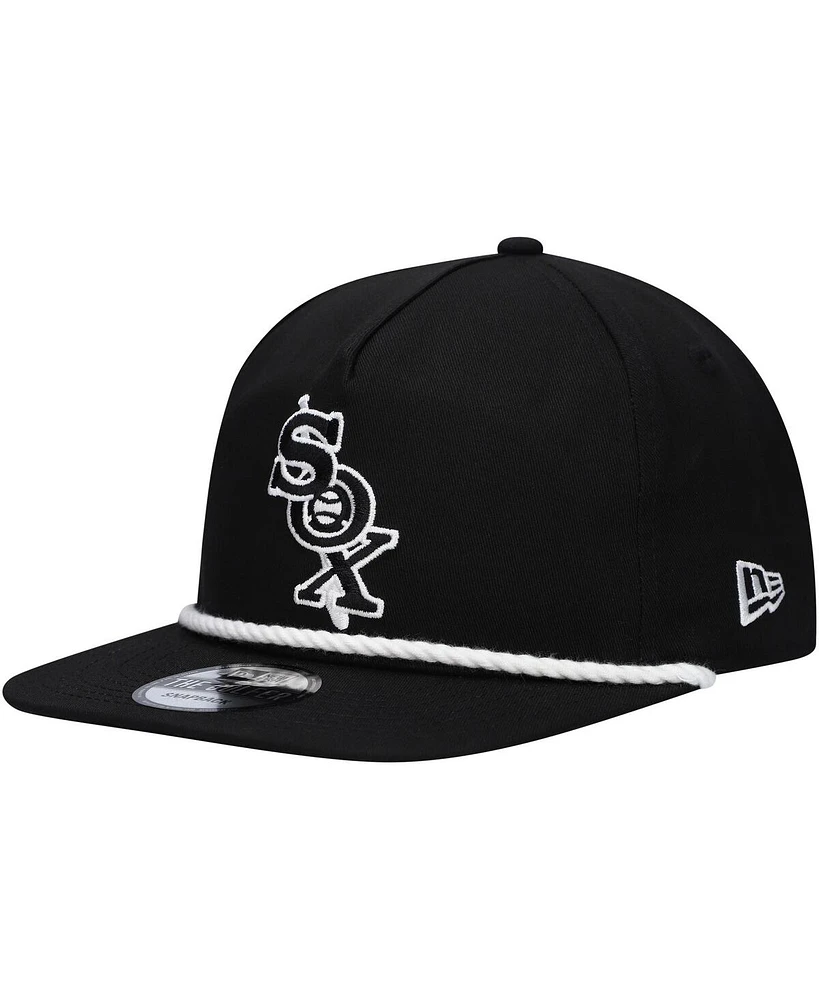 New Era Men's Black Chicago White Sox Golfer Snapback Hat