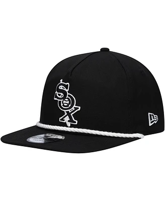New Era Men's Black Chicago White Sox Golfer Snapback Hat