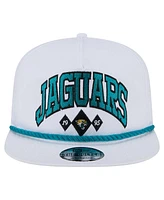 New Era Men's White Jacksonville Jaguars Diamond Golfer Snapback Hat