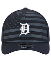 New Era Men's Navy Detroit Tigers American Flag 9FORTY M-Crown A-Frame Adjustable Hat