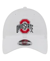 New Era Men's White Ohio State Buckeyes Active Ripstop 9TWENTY Adjustable Hat
