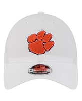 New Era Men's White Clemson Tigers Active Ripstop 9TWENTY Adjustable Hat