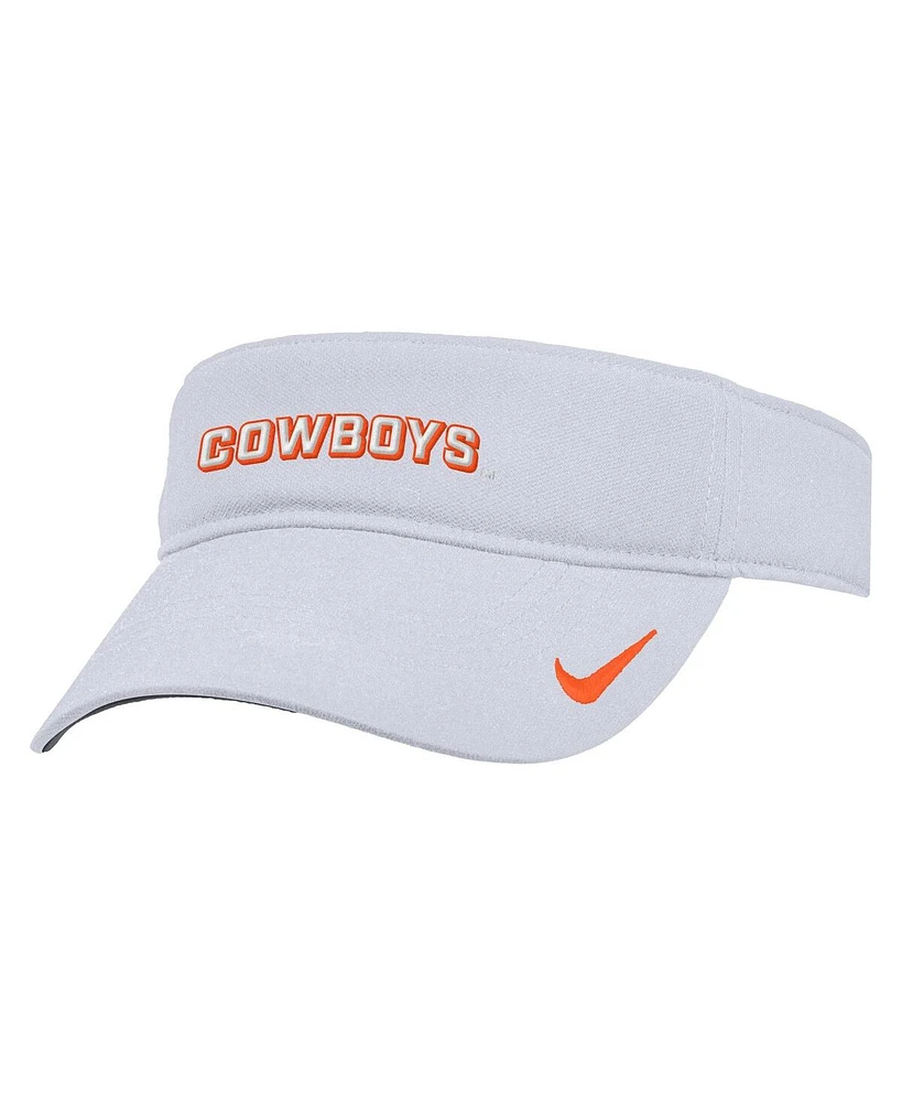 Nike Men's White Oklahoma State Cowboys 2025 On-Field Ace Performance Adjustable Visor Hat