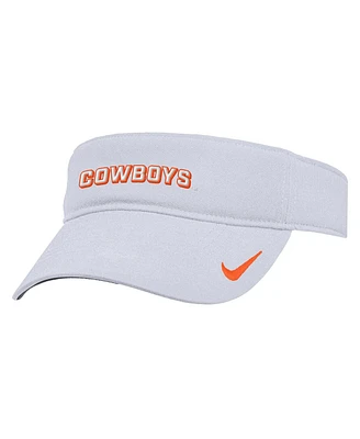 Nike Men's White Oklahoma State Cowboys 2025 On-Field Ace Performance Adjustable Visor Hat