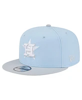 New Era Men's Light Blue/Gray Houston Astros 2-Tone Color Pack 9FIFTY Snapback Hat