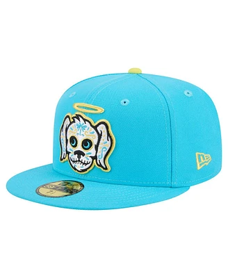 New Era Men's Light Blue Charleston RiverDogs Copa de la Diversion 59FIFTY Fitted Hat