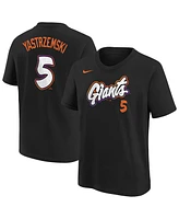 Nike Big Boys and Girls Mike Yastrzemski Black San Francisco Giants Fuse City Connect Name Number T-Shirt