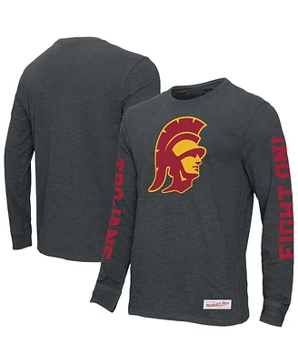 Mitchell & Ness Men's Charcoal Usc Trojans Team Pride Long Sleeve T-Shirt