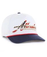 '47 Brand Men's White Atlanta Braves Patriotic Overhand Hitch Adjustable Hat