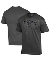 Champion Men's Heather Charcoal Notre Dame Fighting Irish Arched Logo T-Shirt