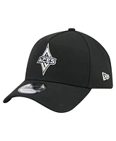 New Era Men's Black Las Vegas Aces Core Logo A-Frame 9FORTY Adjustable Hat