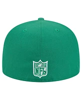 New Era Men's Kelly Green Philadelphia Eagles Super Bowl Lix Champions Historic Side Patch 59FIFTY Fitted Hat