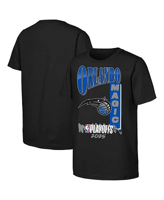 Outerstuff Big Boys and Girls Black Orlando Magic 2025 Nba Playoffs Hype T-Shirt