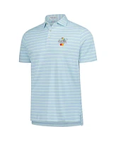 Peter Millar Men's Light Blue Arnold Palmer Invitational Atrium Performance Polo Shirt