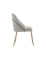 Manhattan Comfort 34.4" Faux Leather Gracie Dining Chair