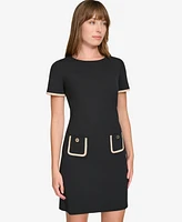 Tommy Hilfiger Petite Short-Sleeve Shift Dress