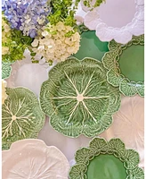 Bordallo Pinheiro Cabbage Dinner Plates, Set of 4