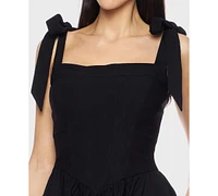 B Darlin Juniors' Sleeveless Fit & Flare Dress