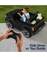 Best Choice Products Kids 24V Ride On Truck Officially Licensed Ford Lightning w/ Remote, Led Lights, 2 Speeds