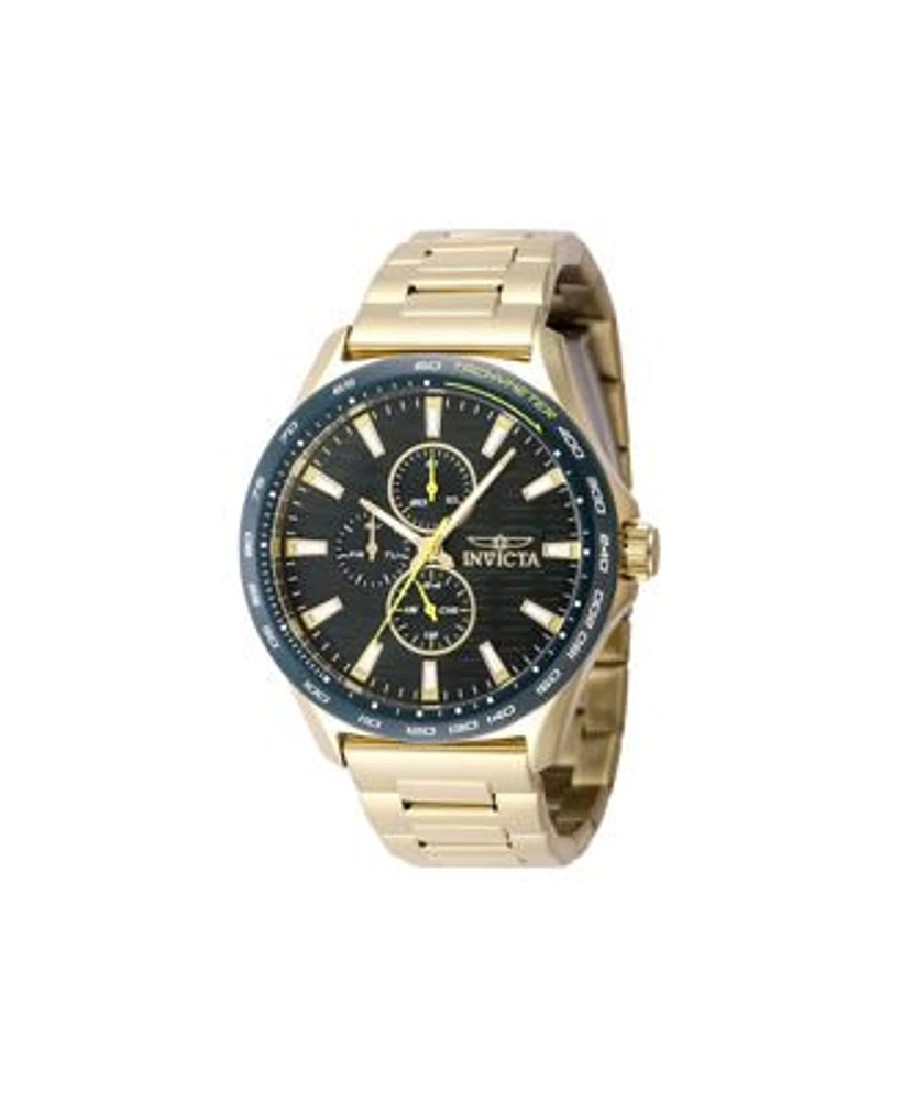 Invicta Mens 48870 Invicta Racing Quartz Chronograph Green Dial Watch