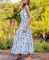 Cupshe Women's Fleur de Lune Ornate Maxi Beach Dress