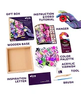 Wise Elk Okto Sensory Art 3D Woodcraft "Inspiration" – Flowers Craft Kit