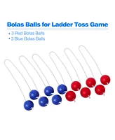 Ladder Ball Toss Game Replacement Ladder Balls Set, 6-Pack Tournament Quality Balls