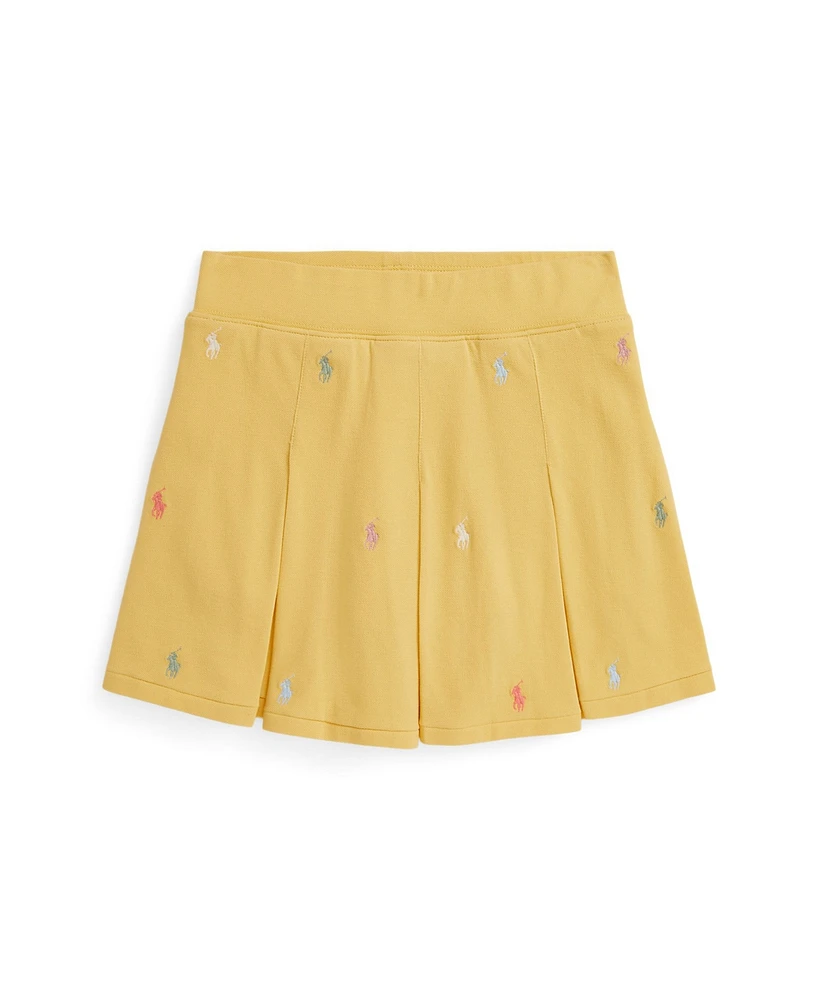Polo Ralph Lauren Big Girls Pony Pleated Mesh Skort