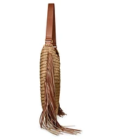 Steve Madden Bcoltie Straw Large Hobo Bag