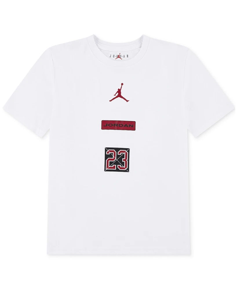 Jordan Big Boys 23 Stacked Graphic Short-Sleeve T-Shirt