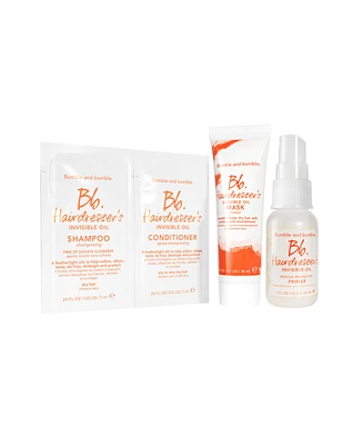 Spend $35 and receive 3 Free deluxe samples featuring our best selling Hairdresser's Invisible Oil Primer, Hairdresser's Invisible Oil Mask and Shampo