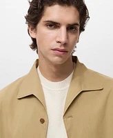 Mango Men's Pocket Cotton Overshirt