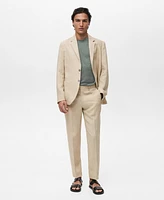 Mango Men's Slim-Fit Linen Pants
