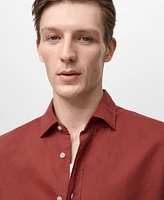 Mango Men's Linen-Blend Shirt