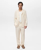 Mango Men's Linen Lyocell Suit Pants