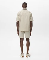 Mango Men's Chest Pocket Regular-Fit Shirt