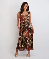 Siena Women's Sleeveless Chiffon A-Line Dress