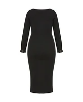 City Chic Plus Auralie Dress
