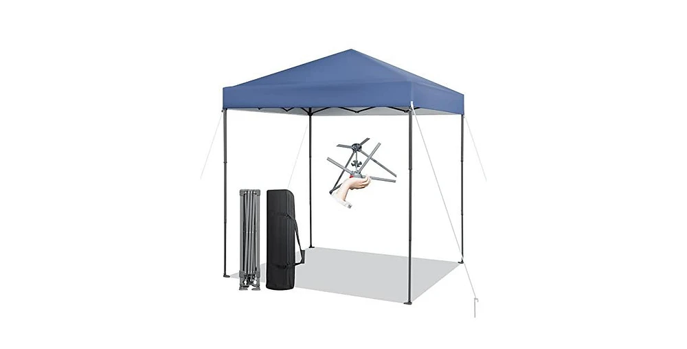 6.6 x 6.6 Feet Outdoor Pop-up Canopy Tent with Upf 50+ Sun Protection