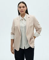 Mango Women's Fitted Suit Jacket