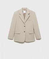 Mango Women's Structured Straight-Fit Jacket