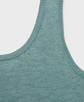 Mango Women's Rib-Knit Tank Top