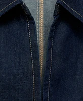 Mango Women's Fitted Denim Top