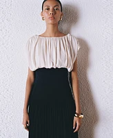 Mango Women's Combined Draped Top