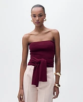 Mango Women's Knot Detail Bandeau Top