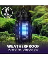 LiBa Electric Bug Zapper, Waterproof Outdoor & Indoor Insect Killer with Switch: 4000V Powerful Grid